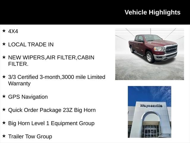 2023 RAM 1500 Big Horn Quad Cab 4x4 64 Box 2023 RAM 1500 Big Horn Quad Cab 4x4 64 Box