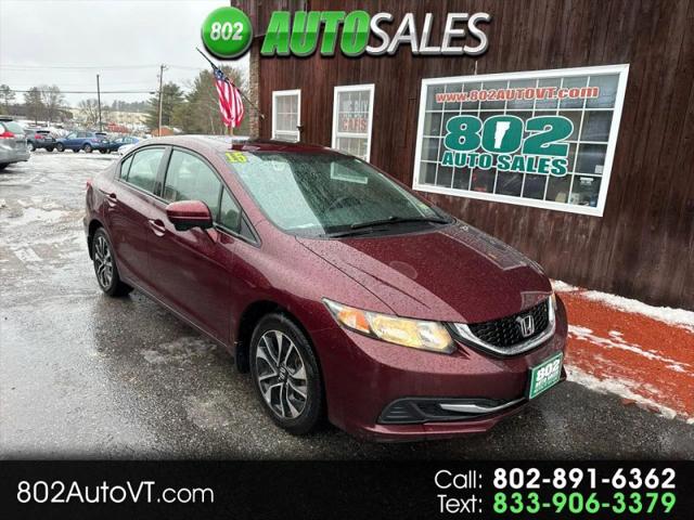 2015 Honda Civic EX for sale in Milton, VT