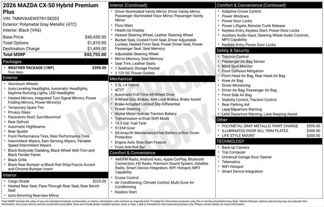 2026 Mazda CX-50 Hybrid Premium Plus