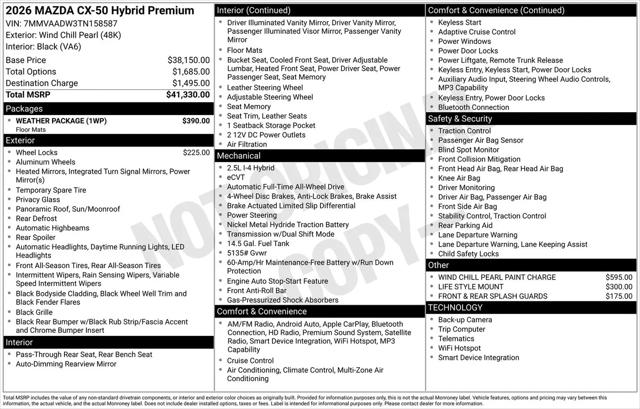 2026 Mazda CX-50 Hybrid Premium