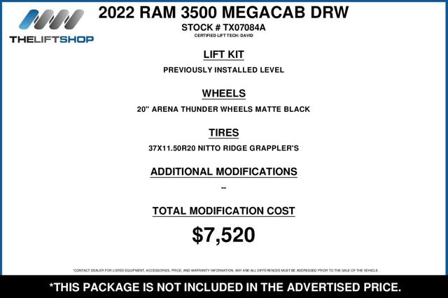 2022 Ram 3500 Laramie Mega Cab 4x4 6'4" Box