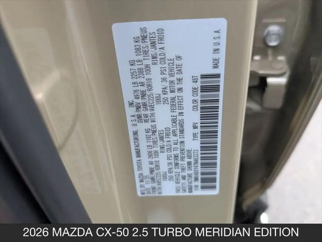 2026 Mazda CX-50 2.5 Turbo Meridian Edition