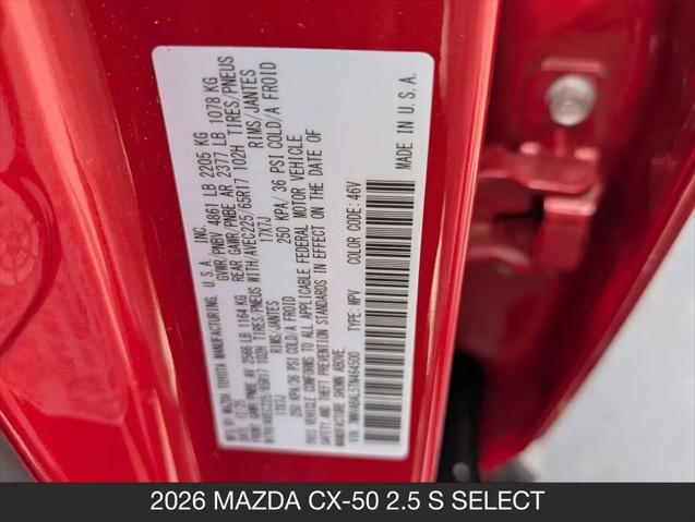 2026 Mazda CX-50 2.5 S Select