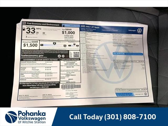 2026 Volkswagen Jetta Sport