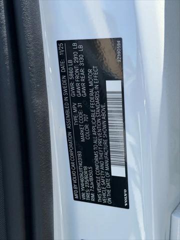 2026 Volvo XC60 Plug-In Hybrid Core, T8 AWD Electric/Gasoline, Dark