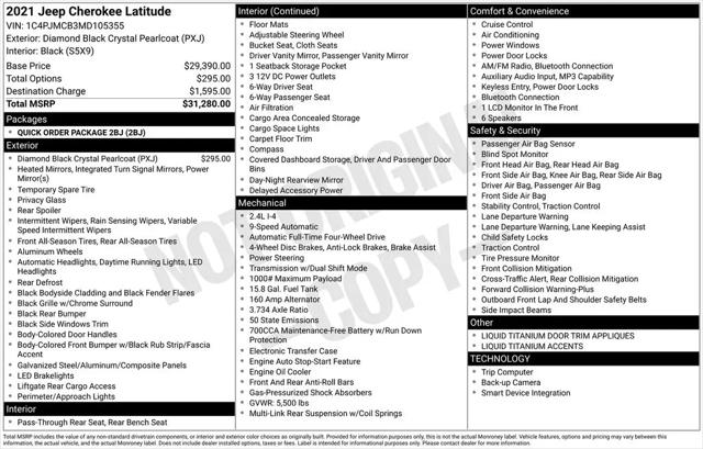 2021 Jeep Cherokee Latitude 4x4