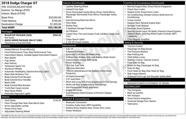 2018 Dodge Charger GT AWD