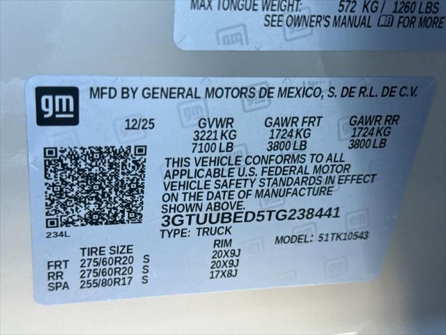 2026 GMC Sierra 1500 Crew Cab, Short Bed, SLE, 4WD