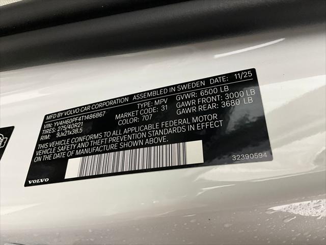 2026 Volvo XC90 Plug-In Hybrid Ultra, T8 AWD, Electric/Gasoline, Bright, 7 Seats