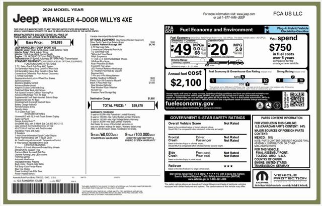 2024 Jeep Wrangler 4xe Willys 4xe
