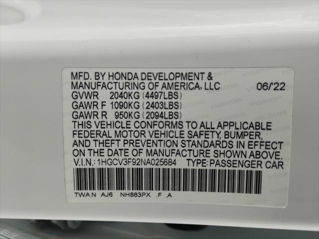 2022 Honda Accord Hybrid Touring