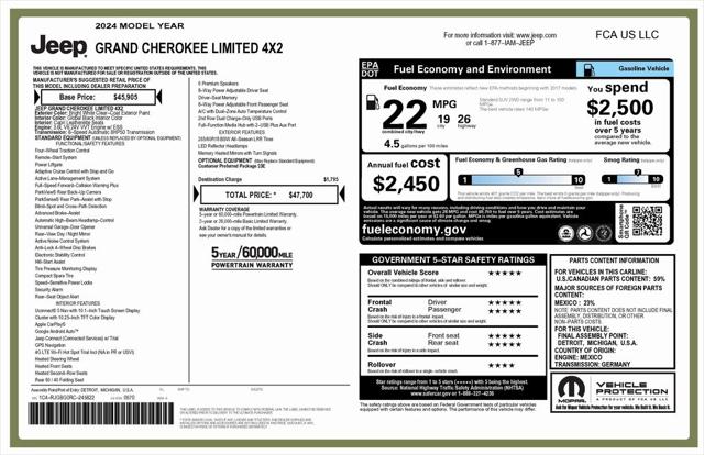 2024 Jeep Grand Cherokee Limited 4x2