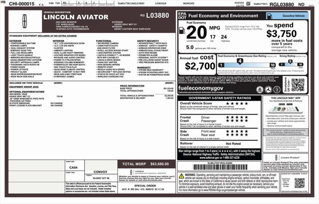 2024 Lincoln Aviator Reserve