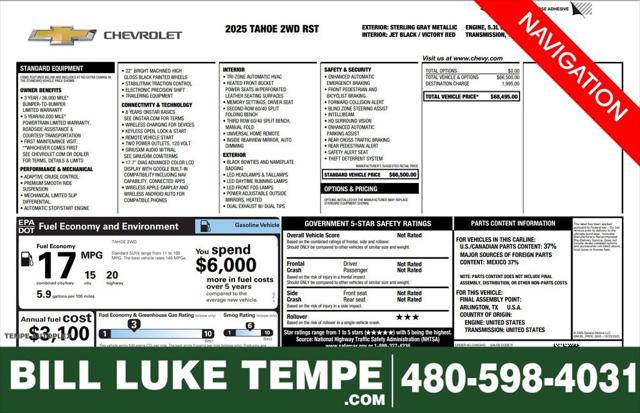 2025 Chevrolet Tahoe 2WD RST