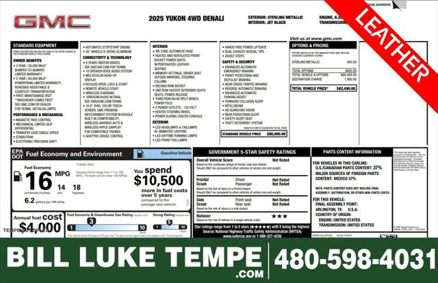 2025 GMC Yukon 4WD Denali