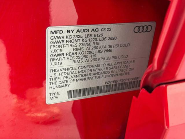 2023 Audi Q3 Premium Plus 45 TFSI S line quattro Tiptronic