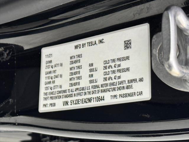 2022 Tesla Model 3 Rear-Wheel Drive