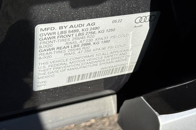 2022 Audi Q5 Premium Plus 45 TFSI S line quattro S tronic
