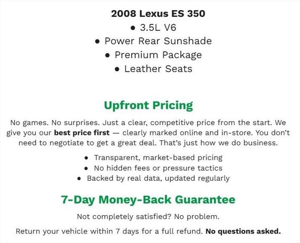 2008 Lexus ES 350 4dr Sdn