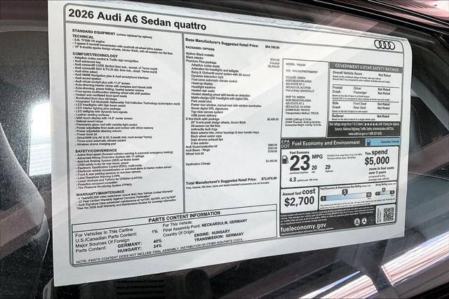 2026 Audi A6 3.0