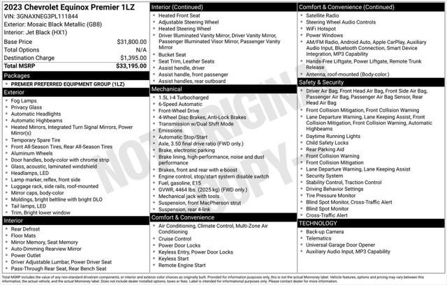 2023 Chevrolet Equinox FWD Premier 2023 Chevrolet Equinox FWD Premier