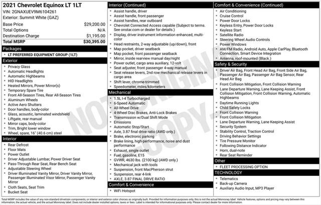 2021 Chevrolet Equinox AWD LT