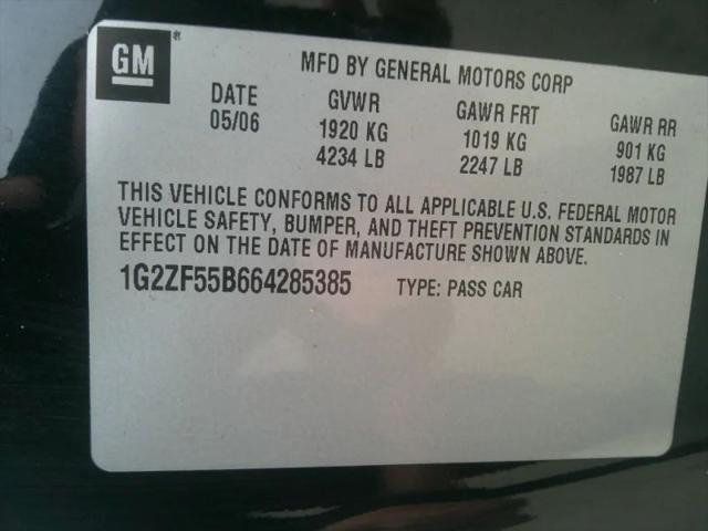 2006 Pontiac G6 Base
