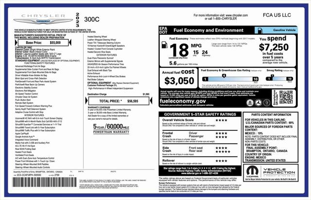 2023 Chrysler 300 300C