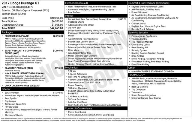 2017 Dodge Durango GT AWD