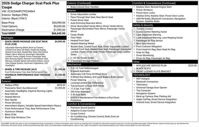 2026 Dodge Charger CHARGER SCAT PACK PLUS 2-DOOR AWD