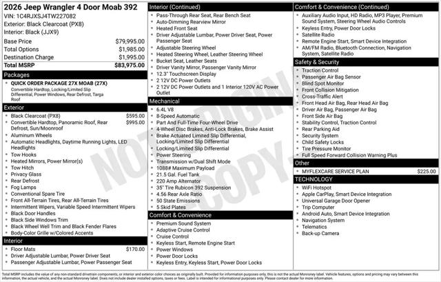 2026 Jeep Wrangler 4-Door Moab 392 4x4