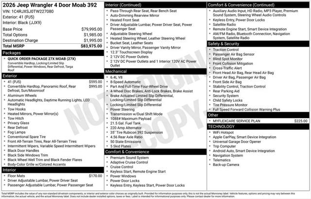 2026 Jeep Wrangler 4-Door Moab 392 4x4