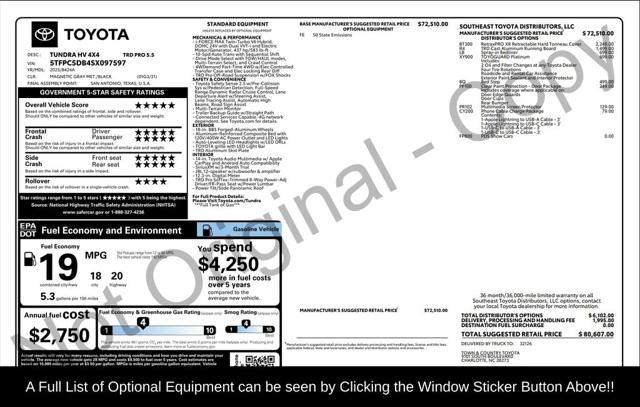 2025 Toyota Tundra Hybrid TRD Pro Hybrid CrewMax 5.5 Bed