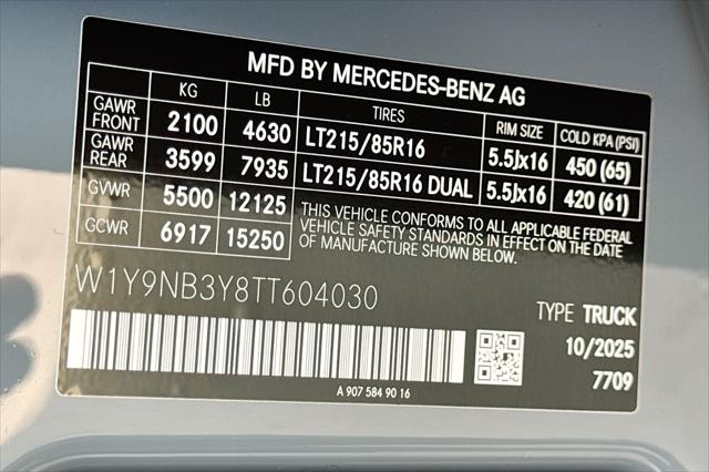 2026 Mercedes-Benz Sprinter Cargo Van Standard Roof 4-Cyl Diesel HO