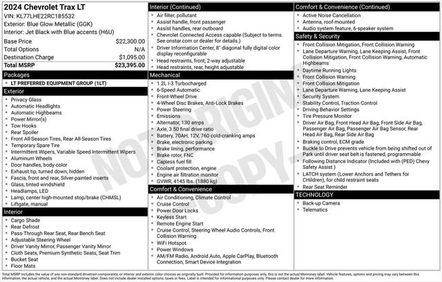 2024 Chevrolet Trax FWD LT
