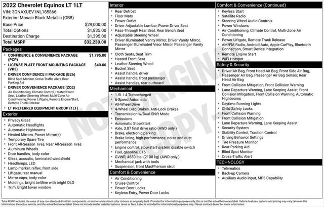 2022 Chevrolet Equinox AWD LT