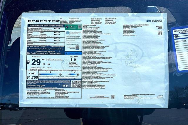 2026 Subaru Forester Unknown
