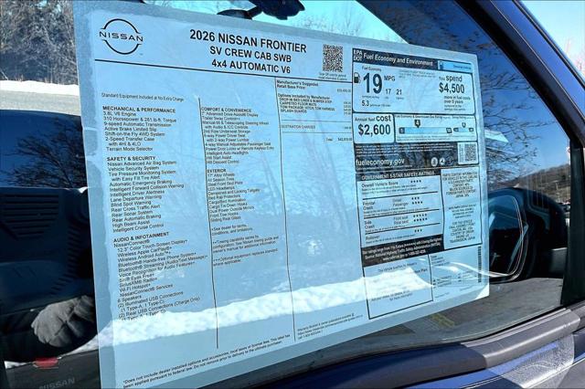 2026 Nissan Frontier Crew Cab SV 4x4