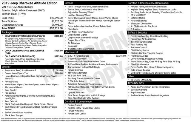 2019 Jeep Cherokee Altitude 4x4