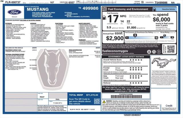 2026 Ford Mustang Dark Horse Fastback
