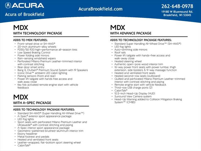 2026 Acura MDX Advance Package