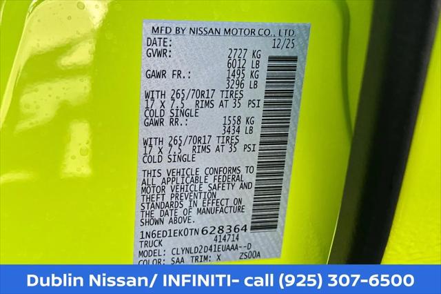 2026 Nissan Frontier Crew Cab PRO-4X 4x4