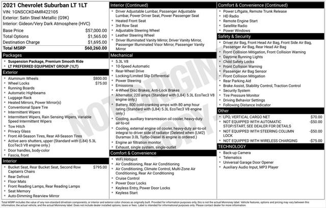2021 Chevrolet Suburban 2WD LT