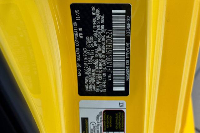 2026 Subaru BRZ Series.Yellow