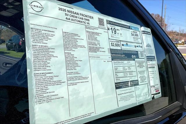 2026 Nissan Frontier Crew Cab SV 4x4