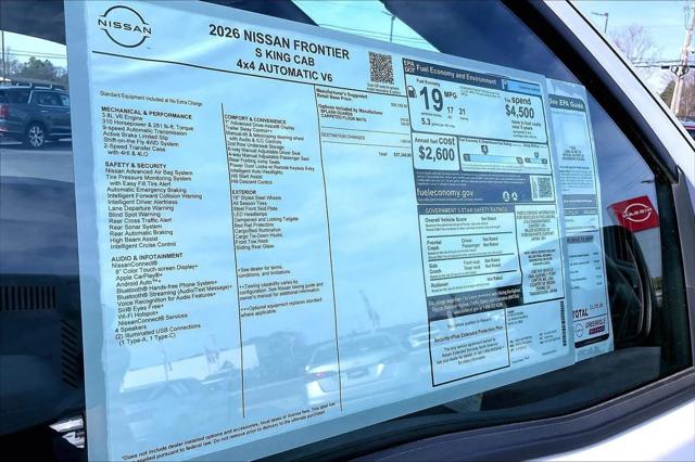 2026 Nissan Frontier King Cab S 4x4
