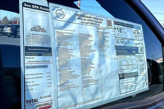 2026 Nissan Frontier Crew Cab PRO-4X 4x4