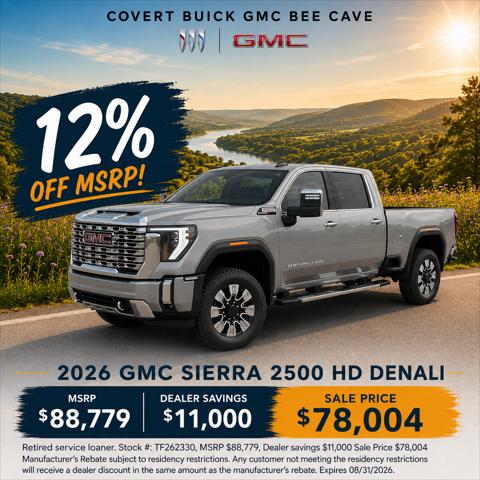 2026 GMC Sierra 2500HD Crew Cab, Standard Bed, Denali, 4WD for sale in Austin , TX
