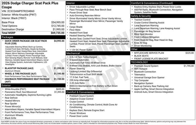 2026 Dodge Charger Scat Pack Plus 2-Door AWD