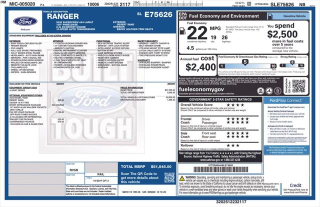 2025 Ford Ranger LARIAT